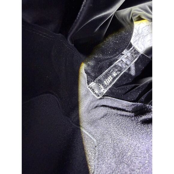 Vintage Y2K Stuart Weitzman Boots 8 Moto Over The Knee Studded Black Suede Wedge - Picture 8 of 8